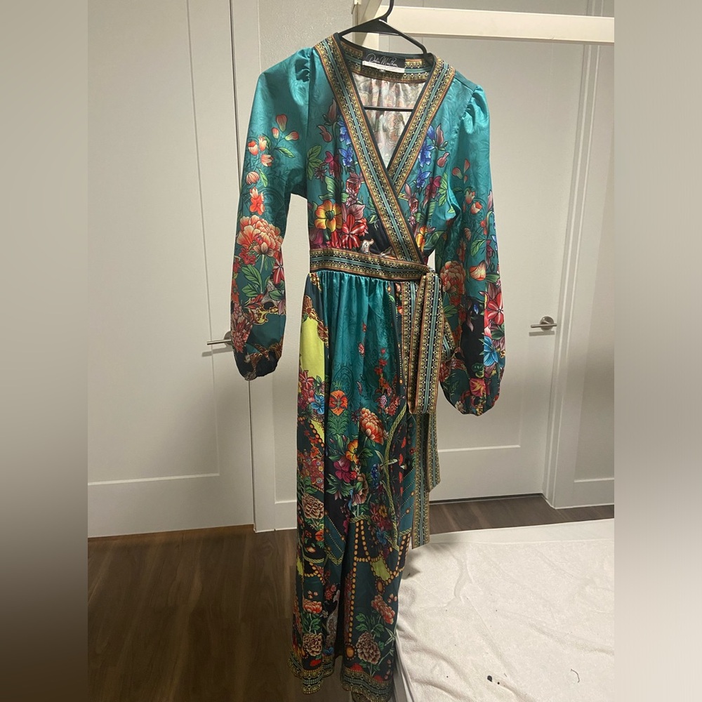Dalia Mc Phee Women’s Floral Wrap Size M - Picture 6 of 8